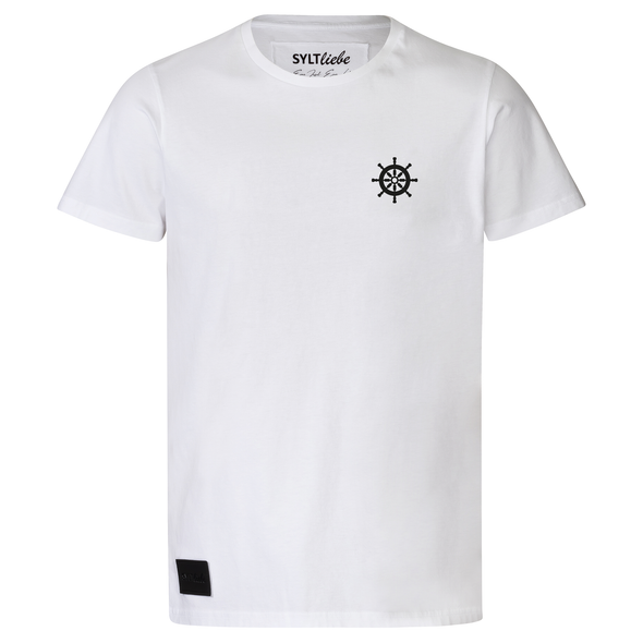 Herren T-Shirt BACKBORD weiß