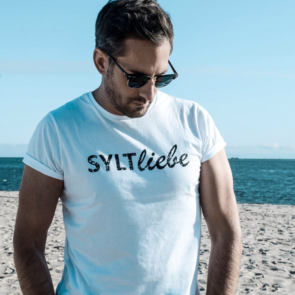 Herren T-Shirt Syltliebe TAGTRÄUMER weiß