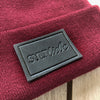 Beanie Syltliebe LEBENSRETTER burgundy