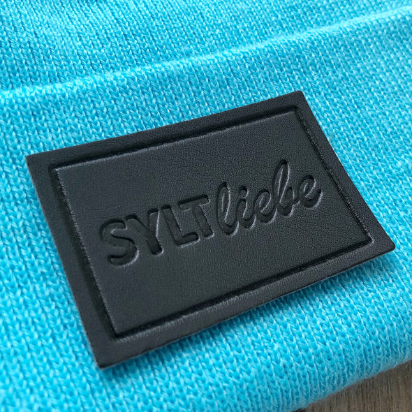 Beanie Syltliebe LEBENSRETTER surf blue